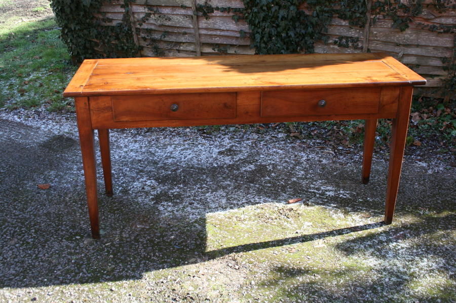 French cherry wood serving /side table