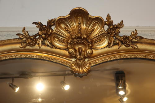 Very large gilt mirror