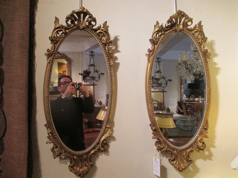 Pair of English gilt mirrors