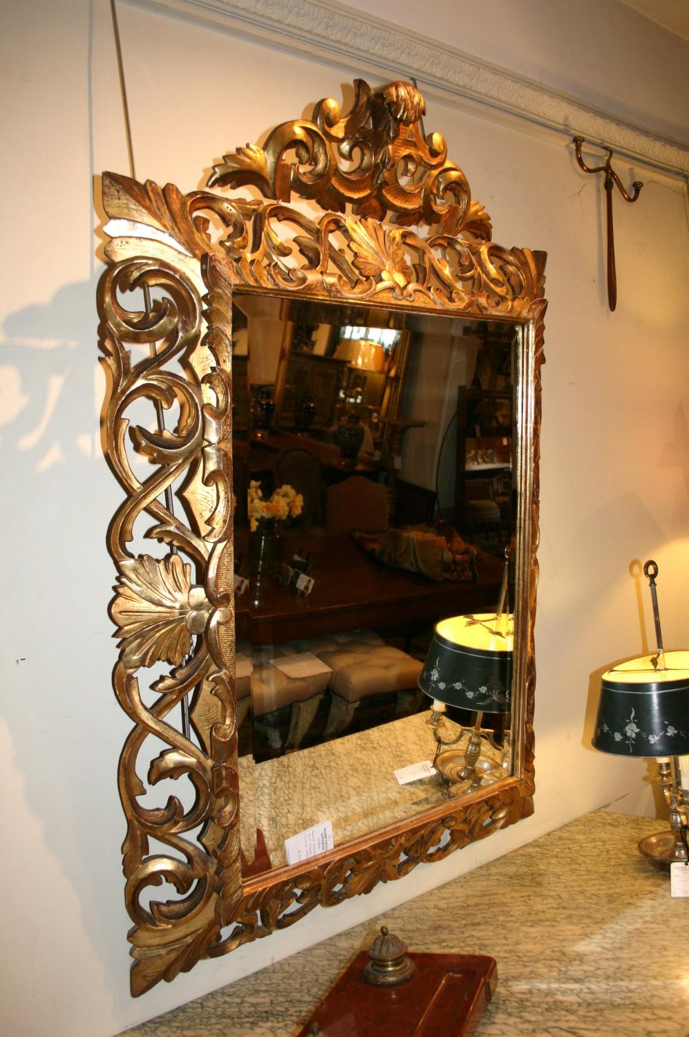French rococo style mirror