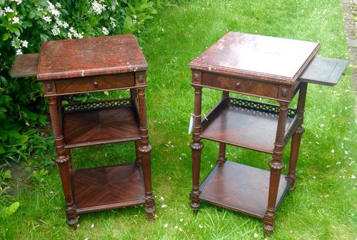 French Pair of bedside tables