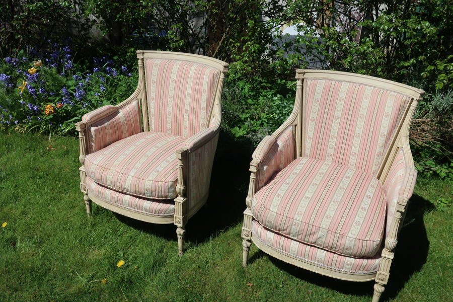 Pair of French painted