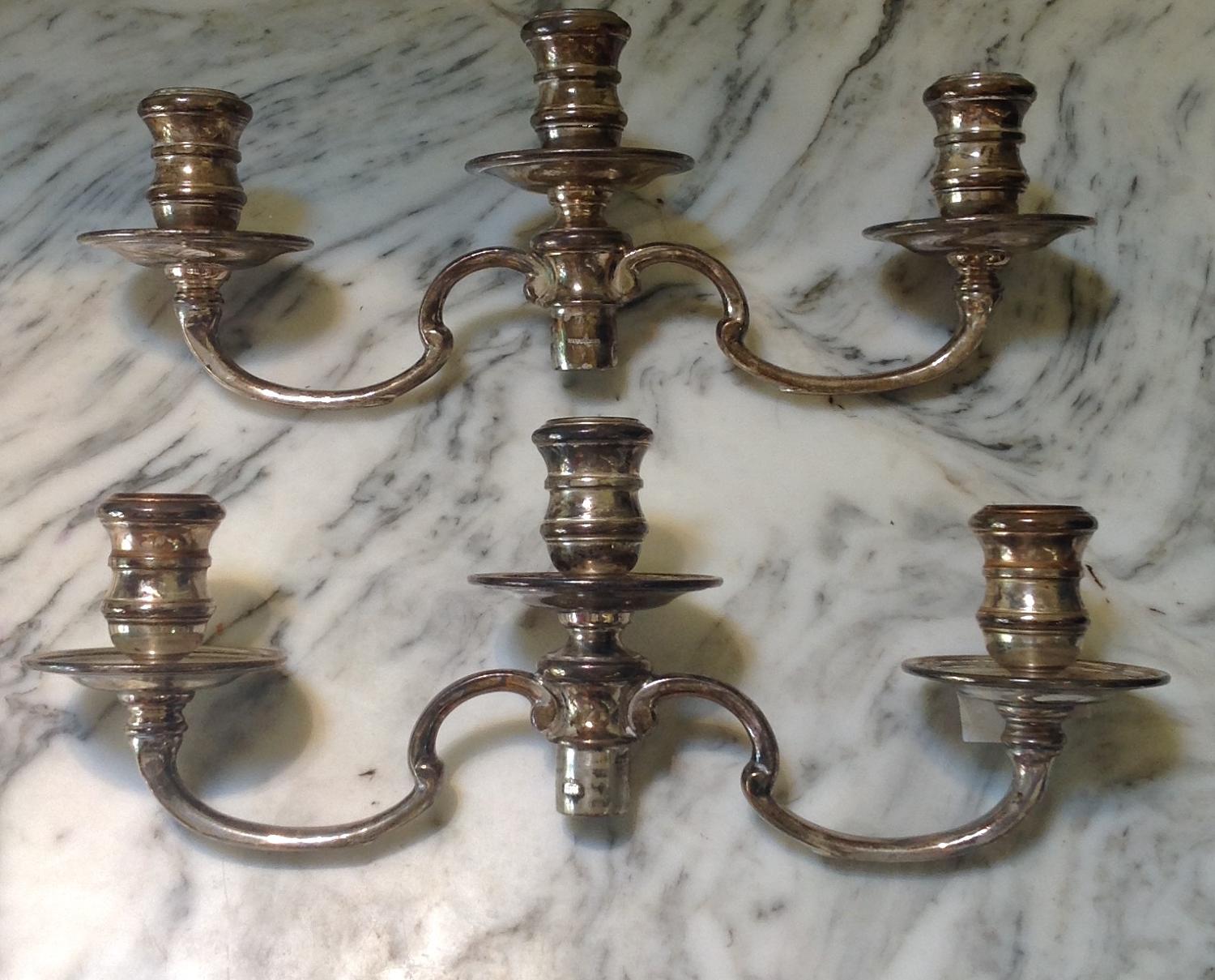 Mappin & Webb pair of Silver Candle holders