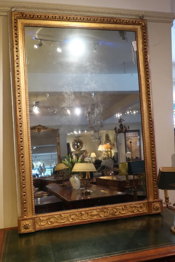 Large carved 18th Century mirror