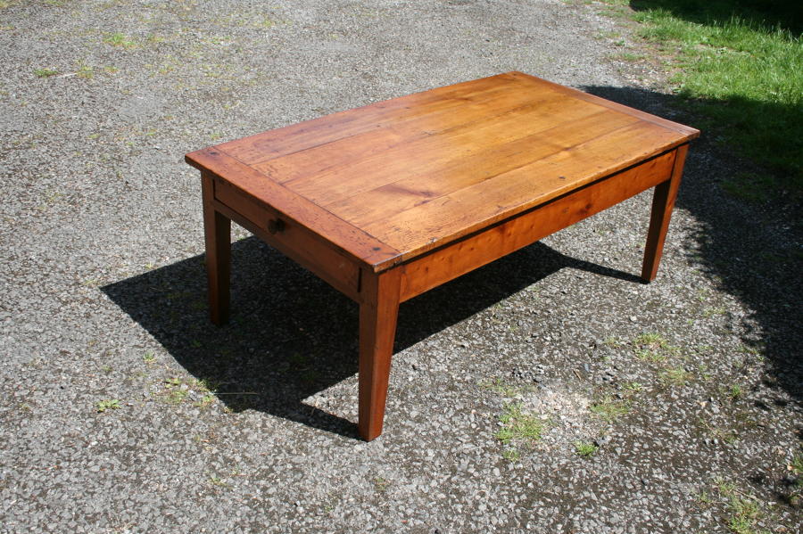 French cherry wood coffee table