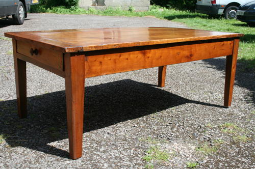 French cherry wood coffee table