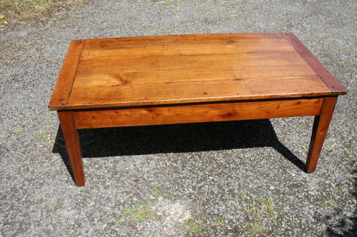 French cherry wood coffee table