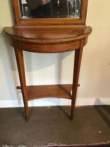 Satin Wood Console Table