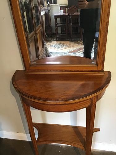 Satin Wood Console Table