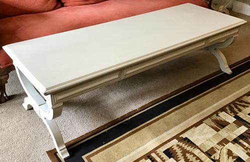 Painted Oak Long Coffee Table