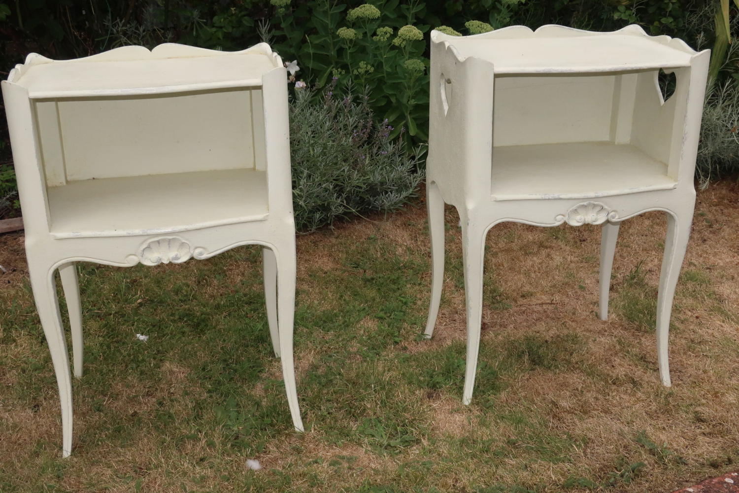 Pair of painted bedside tables
