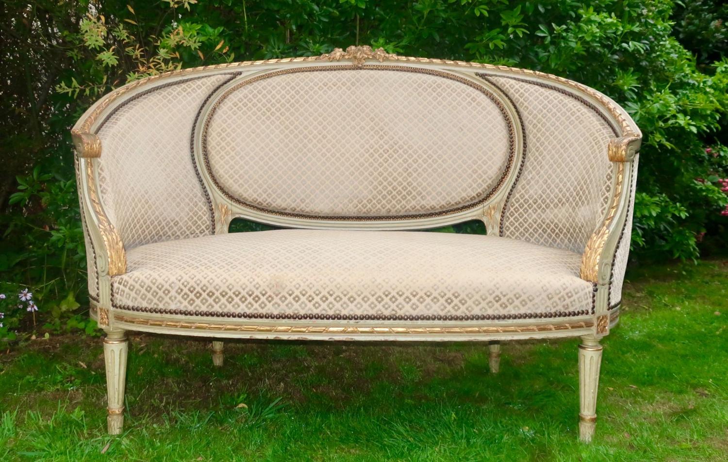 French Painted Sofa