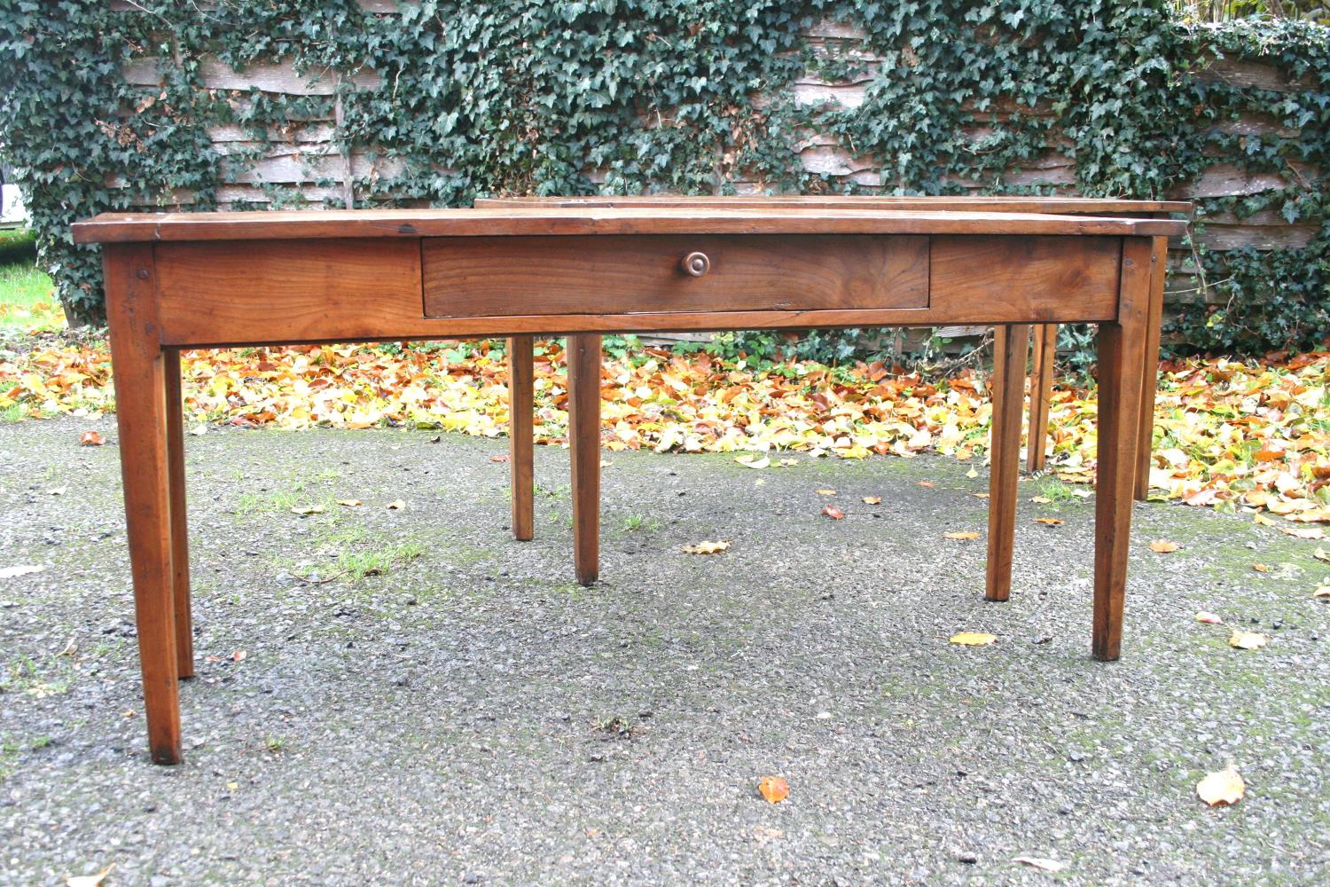 Pair Of Cherry Wood Serving Tables