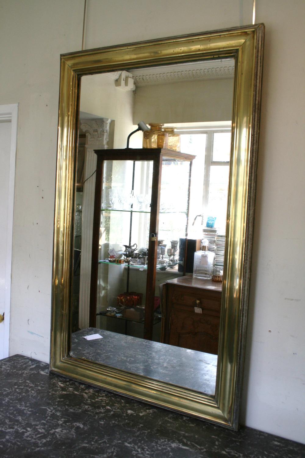 French Brass Bistro Mirror