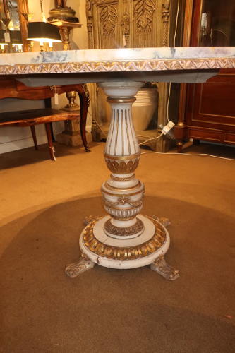Painted and gilt centre table