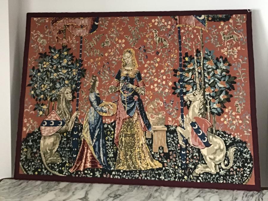 French wool tapestry