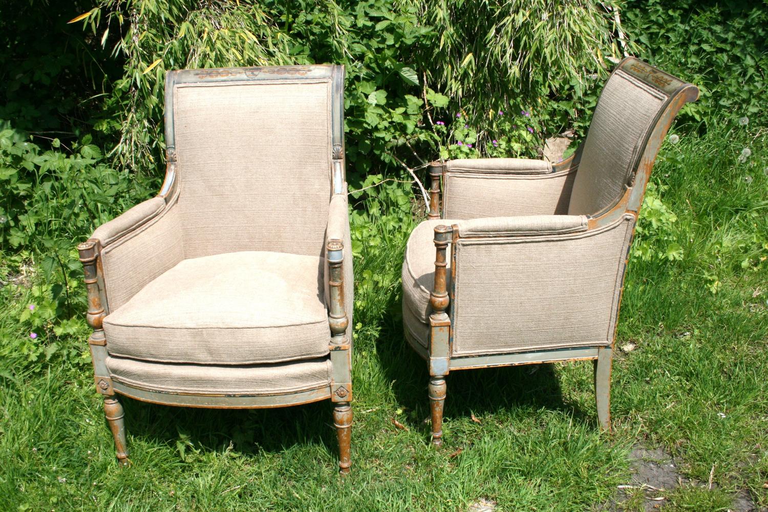 Pair Of Directoire Style Armchairs