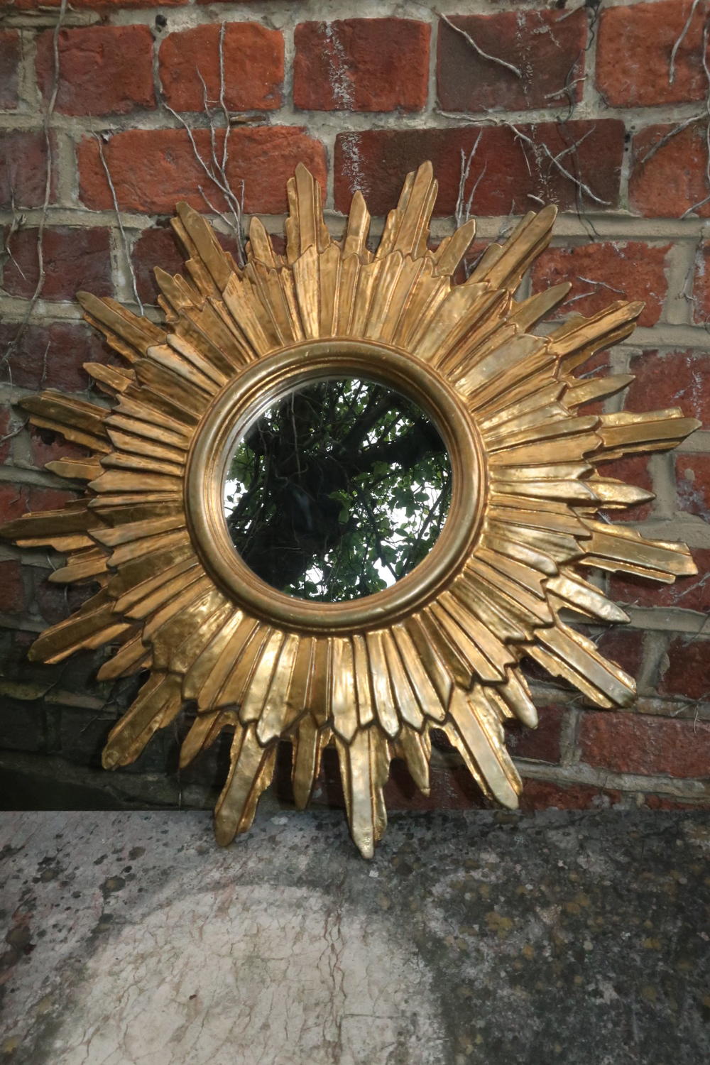 Giltwood sunburst mirror
