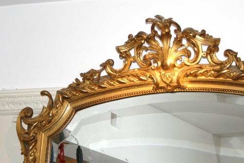 Large French 19th Century Gilt Mirror