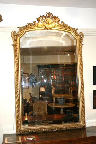 Large French 19th Century Gilt Mirror