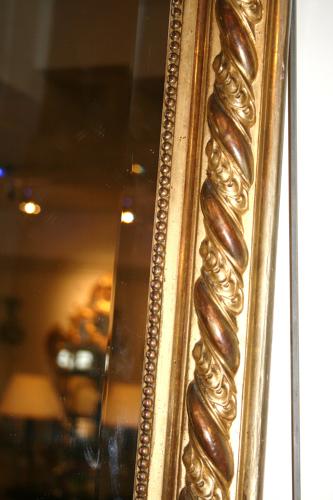 Large French 19th Century Gilt Mirror