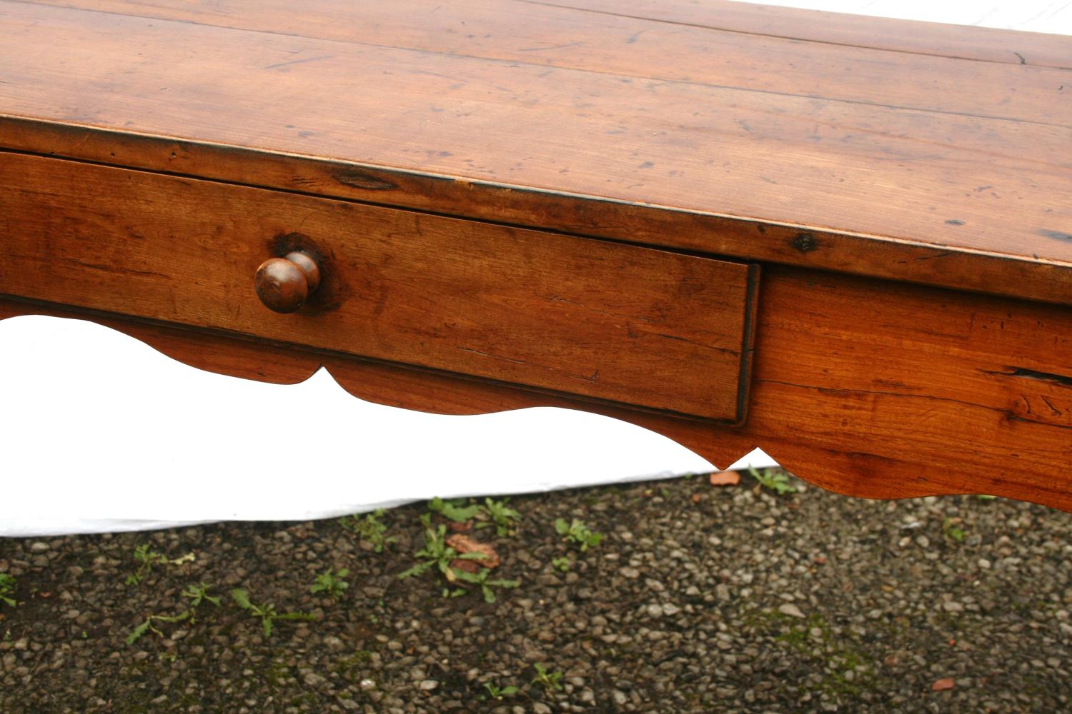 French Cherry Wood Serving Table
