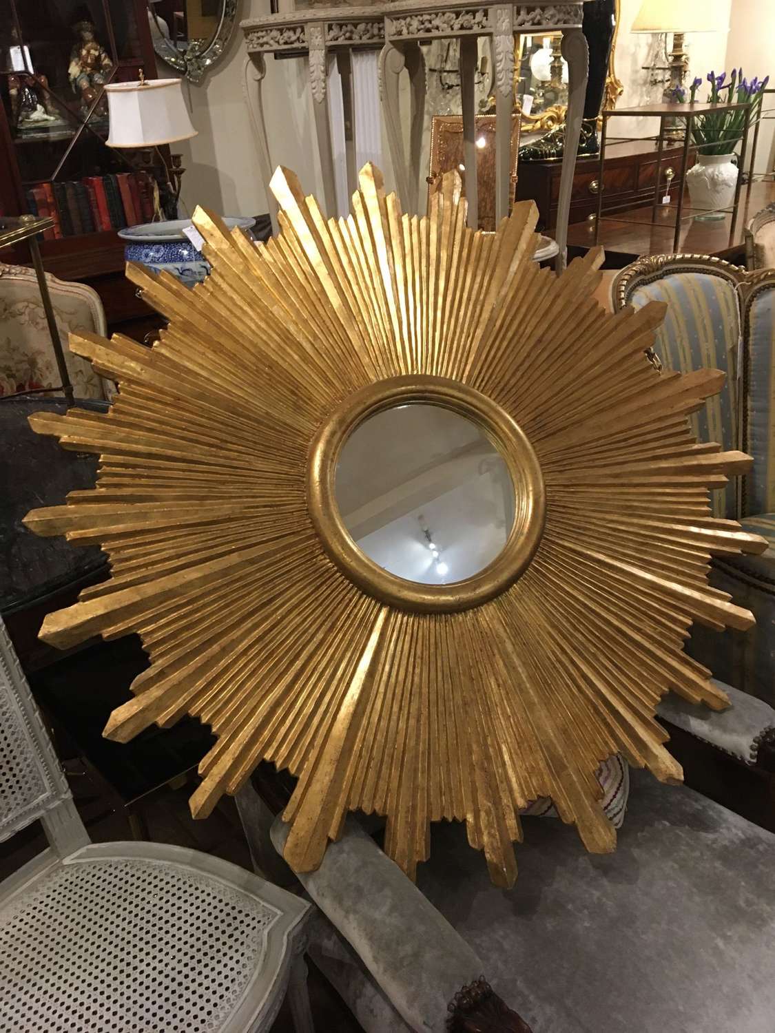 Very large sunburst mirror