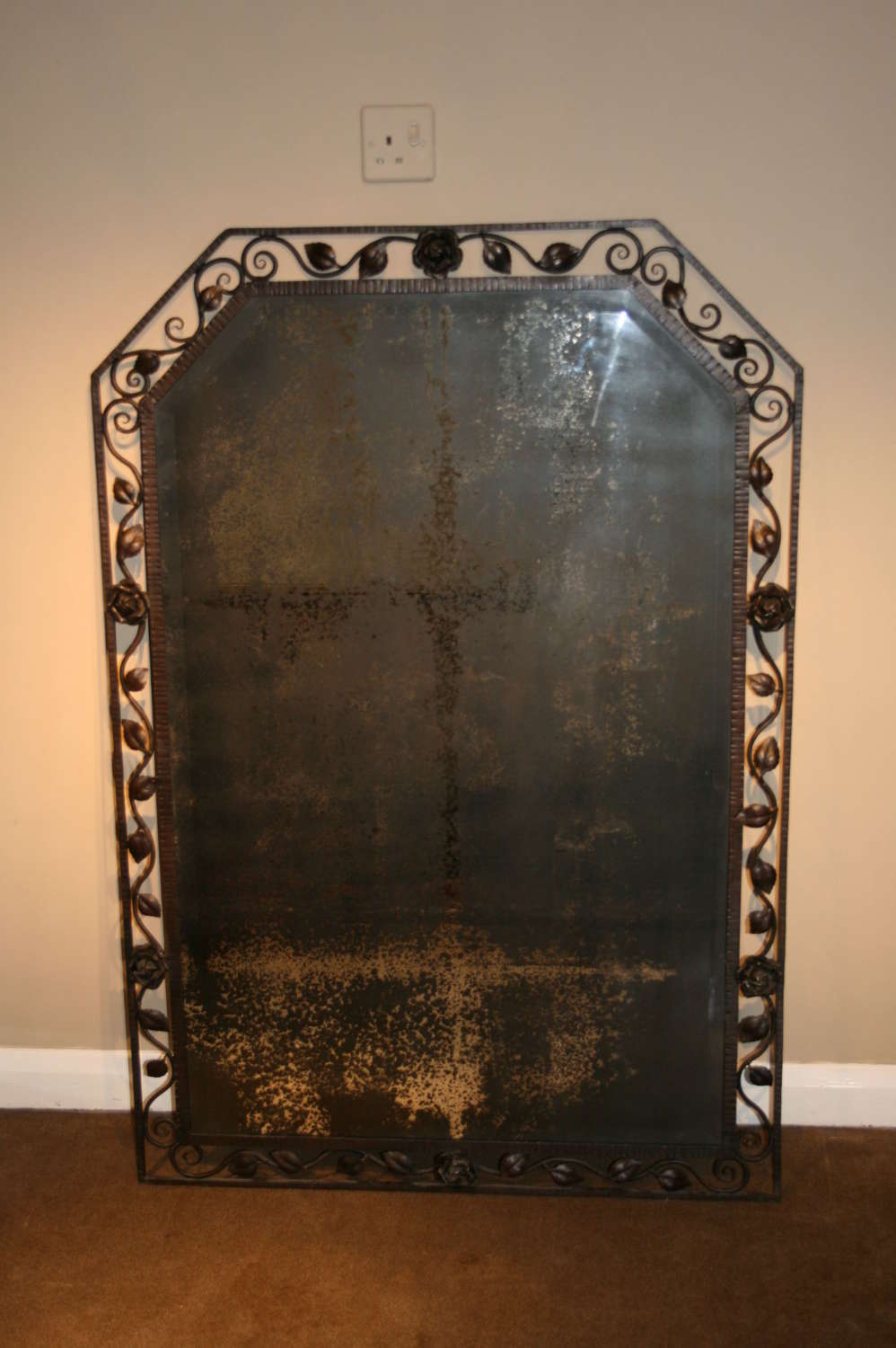 Crazy French Wrought Iron Mirror