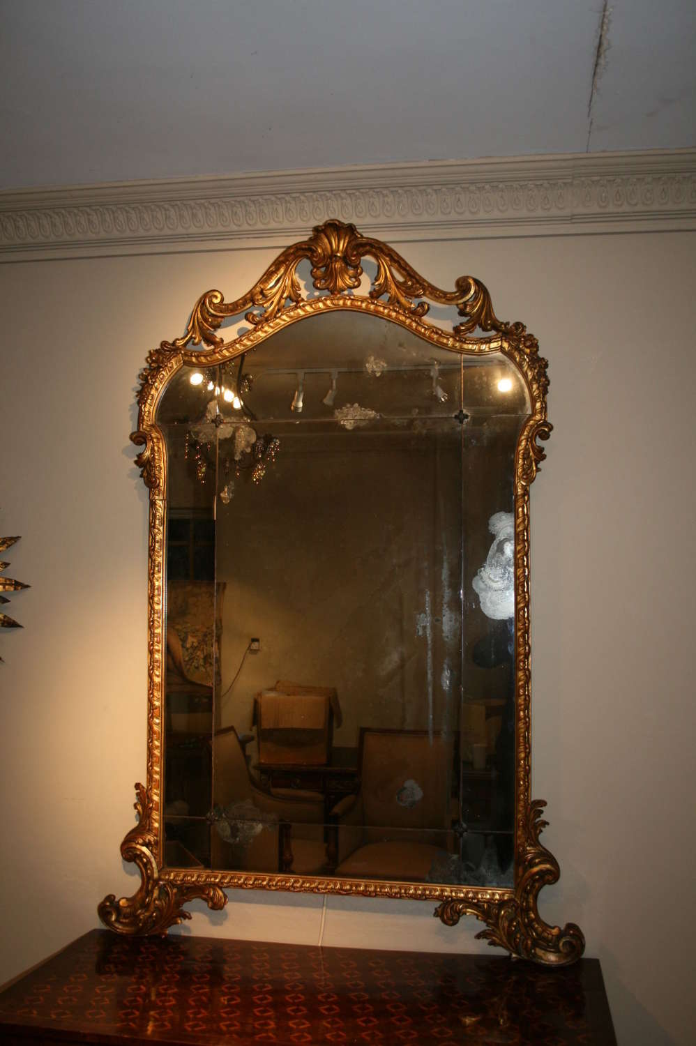Wonderful Italian gilt 18th century mirror