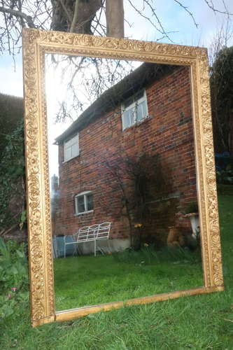 Large gilt mirror