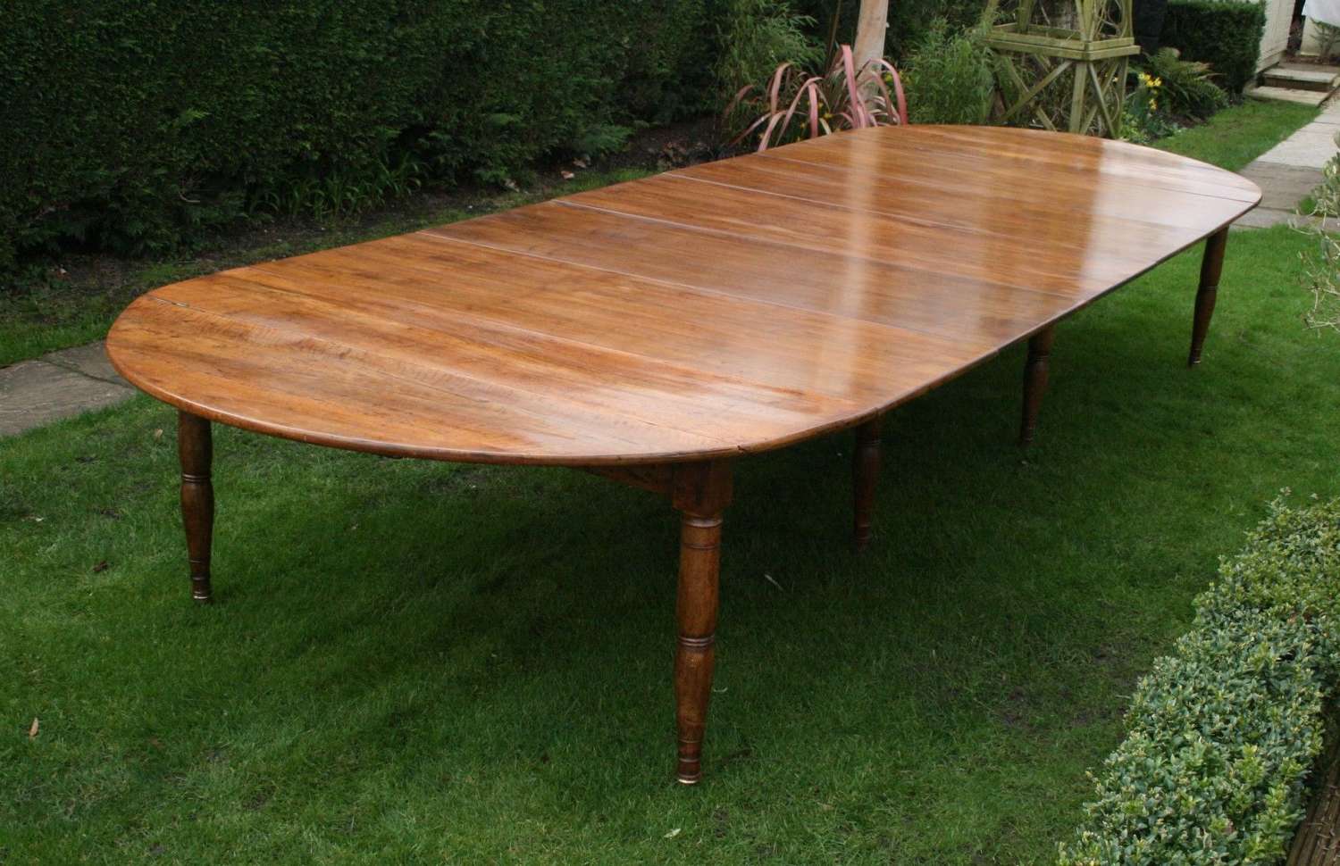 Very large French walnut table