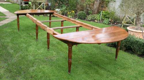 Very large French walnut table