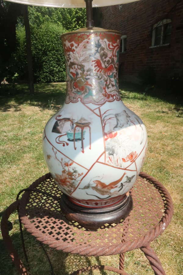 19th Century Chinese porcelain table lamp