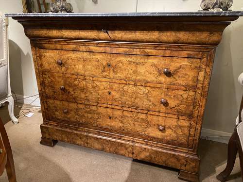 Burr Walnut Louis Philippe commode