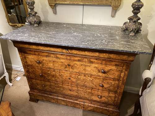 Burr Walnut Louis Philippe commode