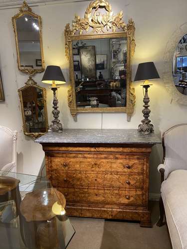 Burr Walnut Louis Philippe commode