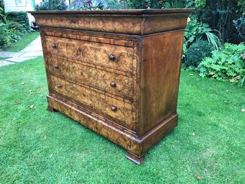 Burr Walnut Louis Philippe commode