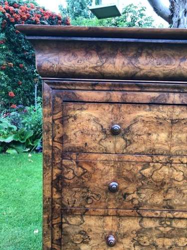 Burr Walnut Louis Philippe commode
