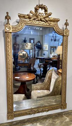 French gilt mirror