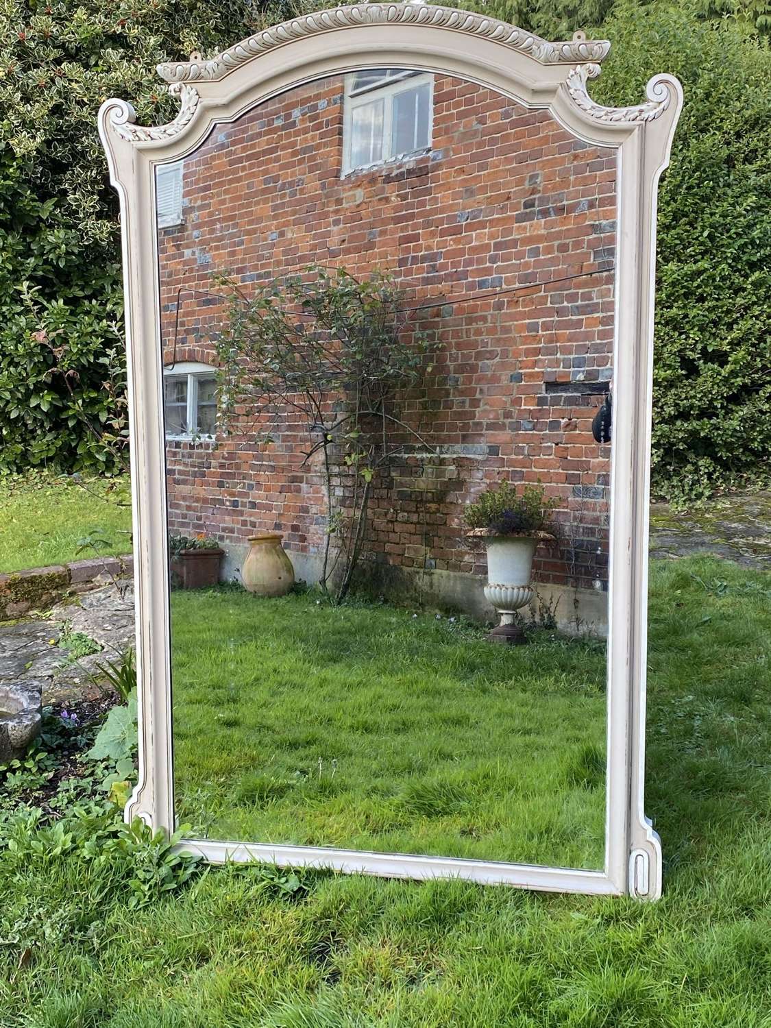 Large painted mirror