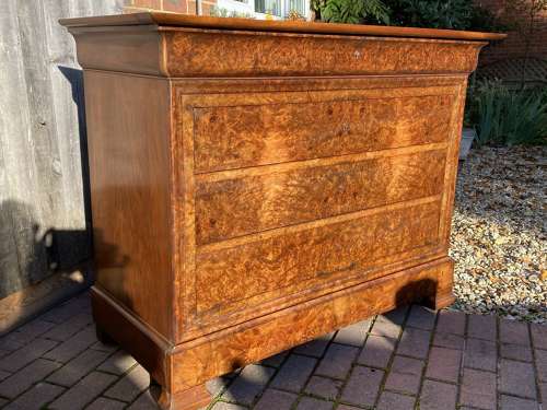 Louis Philippe burr walnut commode