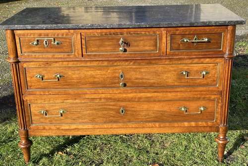 Walnut Directoire commode