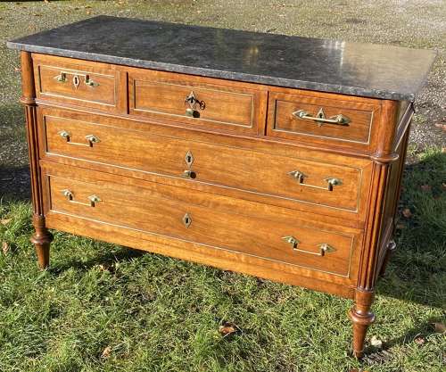 Walnut Directoire commode
