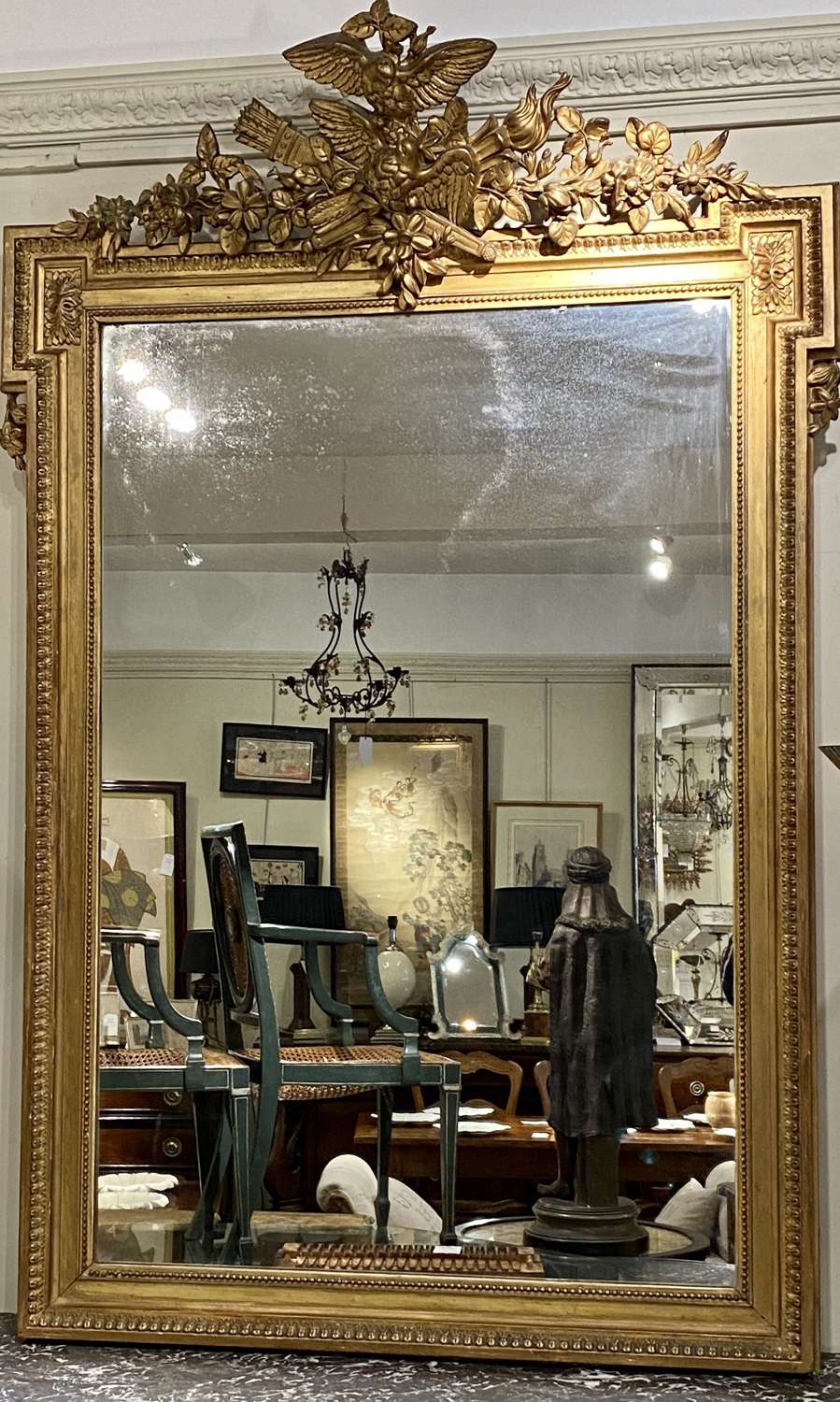 French gilt mirror