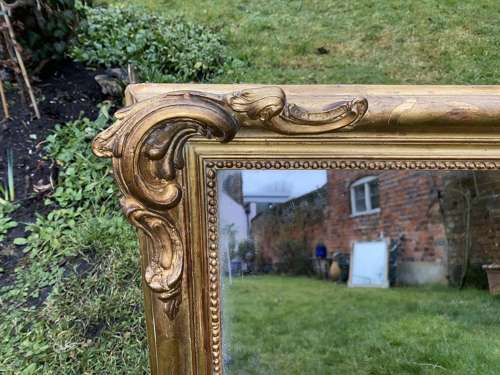 French gilt landscape mirror