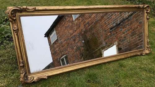 French gilt landscape mirror