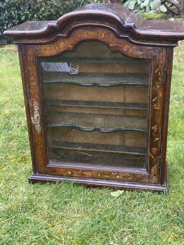 Dutch marquetry wall cabinet