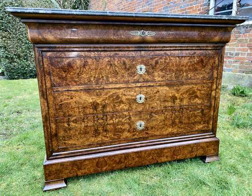 Louis Philippe burr walnut commode