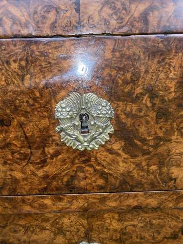 Louis Philippe burr walnut commode