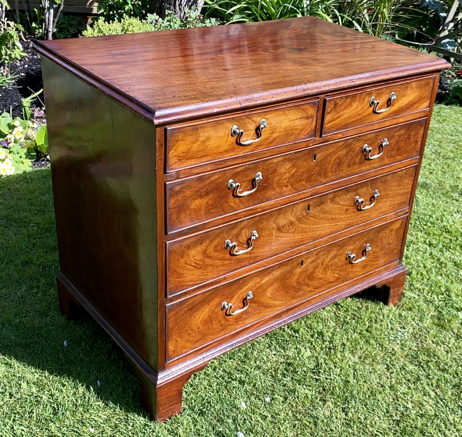 Small mahogany Georgian chest of drawers
